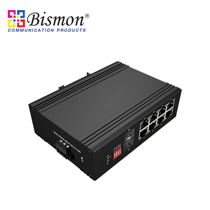 8 port 10/100/1000Base-T PoE with 2xSFP slot (1000Base-X)Industrial grade Switch
